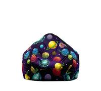 DOTBUY-SHOP Pouf Poire Adulte et Enfant,Imprimé sur Sphère Adorables Pouf Geant Chambre,Bean Bag sans Garnissage Intérieur et Extérieur, pour Grand Canapé (XL,Boule)