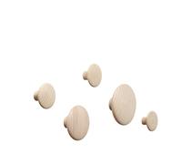Muuto Patère The Dots - lot de 5 chêne