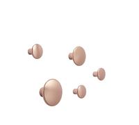 Muuto Patère The Dots métal lot de 5 Rose