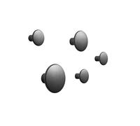Muuto Patère The Dots métal lot de 5 noir