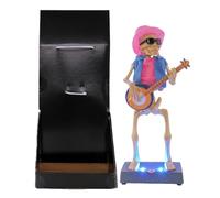 Dottduya Jouet squelette mobile - Jouet musical électrique avec lumière LED - Figurine décorative pour l'extérieur - Pour , adultes, collectionneurs, bureau, salon, chambre à coucher, bureau