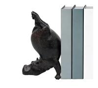 Dottduya Serre-Livres Hippopotame | Décor Étagère Hippopotame Acrobate Résine | Cales-Livres Amusants | pour Bureau Étagère Bibliothèque Passionné De Lecture Bibliothécaire