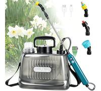DOUBFIVSY Pulvérisateur Électrique de Jardin avec 3 Buses Réglable, Pulvérisateur à Pression AutoPump, Pulvérisateur à Batterie des Plantes pour Jardin, Désherbage et Lavage de Voiture (5L)