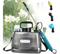 DOUBFIVSY Pulvérisateur Électrique de Jardin avec 3 Buses Réglable, Pulvérisateur à Pression AutoPump, Pulvérisateur à Batterie des Plantes pour Jardin, Désherbage et Lavage de Voiture (8L)
