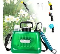 DOUBFIVSY Pulvérisateur Électrique de Jardin avec 3 Buses Réglable, Pulvérisateur à Pression AutoPump, Pulvérisateur à Batterie des Plantes pour Jardin, Désherbage et Lavage de Voiture (Vert 8L)