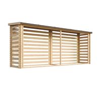 Abri à bûches -l112xl458xh199 cm - 4m2