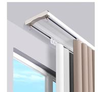 Double barre de plafond réglable Silen en aluminium 100 cm Couleur champagne Design lisse pour salon chambre à coucher séparateur de pièce
