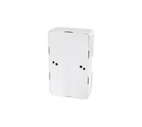 Double base Schuko de surface avec protection IP20, installation rapide, idéale pour les maisons et les bureaux.