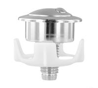 Double bouton de chasse d'eau de rechange - pour robinet de chasse Siamp à câble/pour Optima 50 mat, DIY facile (argenté)