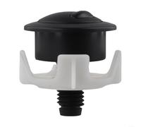 Double bouton de chasse d'eau pour Siamp pour valve de chasse d'eau Optima 50, bouton de rechange noir mat 54 x 37 mm sans mécanisme à ressort pour chasse d'eau (noir)
