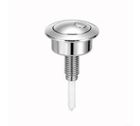 Double bouton poussoir de chasse d'eau pour Siamp Optima 49 Mécanisme de valve de chasse d'eau Design économie d'eau Bleu argenté 48 mm (argent)