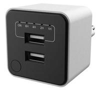 Double chargeur USB - GAO - Minuterie réglable, arret automatique G