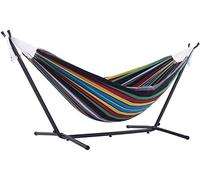 DOUBLE COTTON HAMMOCK WITH STAND (250 CM) - RIO NIGHT