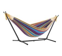 DOUBLE COTTON HAMMOCK WITH STAND (250 CM) - TROPICAL