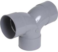 Double Coude Pvc Ff 100 Raccordement Double évacuation Pvc - Nicoll