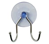 Double Crochets Ventouse Filaire Basic 7cm Chrome