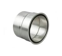 Double de mur pour raccordement de tuyau de fumée pour tuyau en acier inoxydable - simple paroi - Schiedel PRIMA PLUS 150 mm