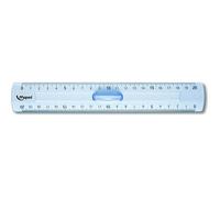 Maped Règles plates Essentials – Lot de 3 plastique 20 cm à poignée double décimètre