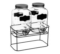 Double Distributeur de Boisson ""Fresh"" 8L Transparent