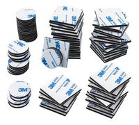 Double Face Extra Fort 120 Pcs Double Face,Ruban Adhésif Double Face Carré Et Rond,Pour Murs Sol Portes Plastiques Verres