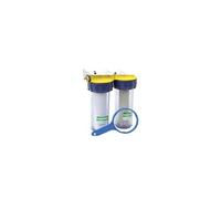 Double filtre anti-tartre 3/4'' avec équerre cartouche et D34C