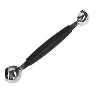 Double Fin Headed fruñas Boule de crème glacée cuillère Melon Baller cuillère Parisienne 30 mm
