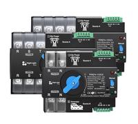 Double interrupteur d'alimentation intelligent uniquement for 110V 120V AC TOQ7e 2P 3P 4P 63A 100A 125A, manuel automatique(4P 110VAC,63A)