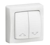 Double interrupteur pour volets roulants Appareillage saillie complet - blanc - 086013L - Legrand