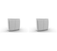 Double Interrupteur VA et Vient en Saillie (Lot de 2)