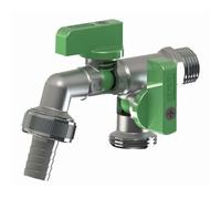 Double jardin de sortie duo hors dossard extérieure robinet vanne 1/2"" x 3/4"""" de bsp x 3/4