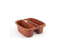 Double jardinière - KLUNIA - 40 cm - Terracotta