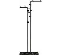 Double L Rack SD avec base en marbre, métal robuste pour pulls, sacs et chapeaux, solution de rangement pour chambre à coucher pour maisons modernes