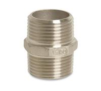 Double Mamelon en Acier Inoxydable 1/2 pouce, Raccord Fileté - Boni-Shop