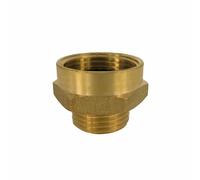 Double Mamelon Laiton Réduit 1" x 1/2" - Raccord Plomberie Chauffage