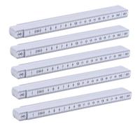 Double mètre pliant blanc résistant aux chocs - mesure précise de 2 mètres - chiffres faciles à lire (25)