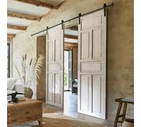 Double porte coulissante Mallothra crème vieilli