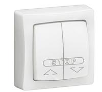 Double poussoir pour volets roulants Appareillage saillie complet blanc - LEGRAND - 086010L