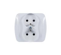 Kontakt-Simon AGZ2Z/11 Prise de courant en plastique IP20 Blanc 250 V 90 mm 37,5 mm