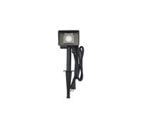 Perel Prise extérieure avec minuterie et Piquet de Terre, 2 Prises Type F avec couvercles, IP44 étanche aux éclaboussures, câble 1,5 m, multiprise de Jardin
