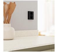 Double prise de courant 2P+T avec plaque Odace II - Noir Onyx SCHNEIDER