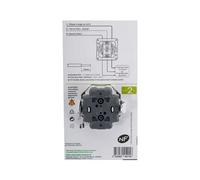 Double prise de courant 2P+T OVALIS SCHNEIDER S262089 avec terre 250V