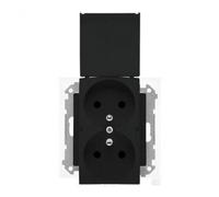 Double prise pour version IP44 avec Simon 55 TGZ2BMCZ.01/149