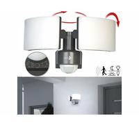 Lunartec Double projecteur LED mural d'extérieur 3200 lm avec capteur PIR