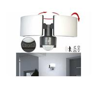 Lunartec Projecteur LED mural double d'extérieur 3200 lm avec capteur PIR
