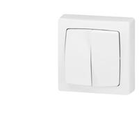Legrand Double va-et-vient appareillage saillie complet 086020 ASL 250 V blanc