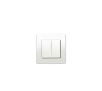 Double va-et-vient Blanc Delta Viva + Plaque Blanc-SIEMENS