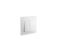 Double va et vient Caly Debflex interrupteur 10A blanc mat - 749560