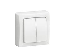 Double va-et-vient complet 1 poste blanc Legrand ASL