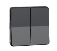 Schneider Electric - Mureva Styl - Double va et vient - composable - IP55 -IK08-connexion auto - gris - MUR35019