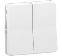 Mureva Styl - Double va et vient - composable - IP55 - IK08 - blanc - SCHNEIDER ELECTRIC - MUR39022